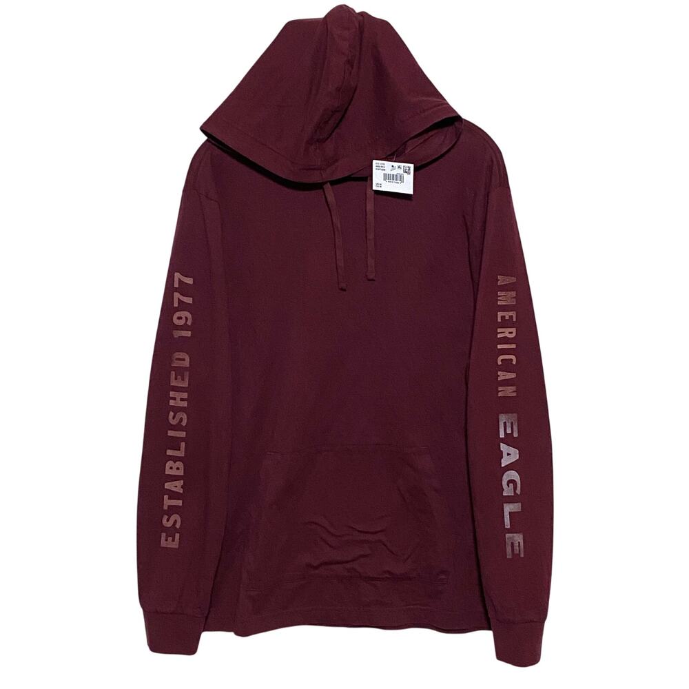 American Eagle Super Soft Standard Fit Hoodie Sweatshirt Men M Cozy Comfort NWT